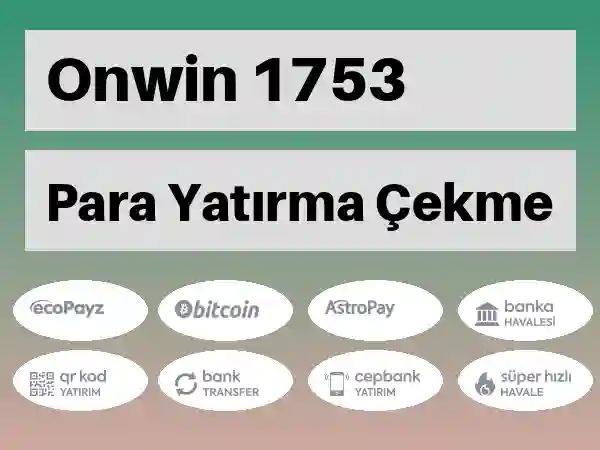 Onwin Mobil Para yatırma ve çekme 1753